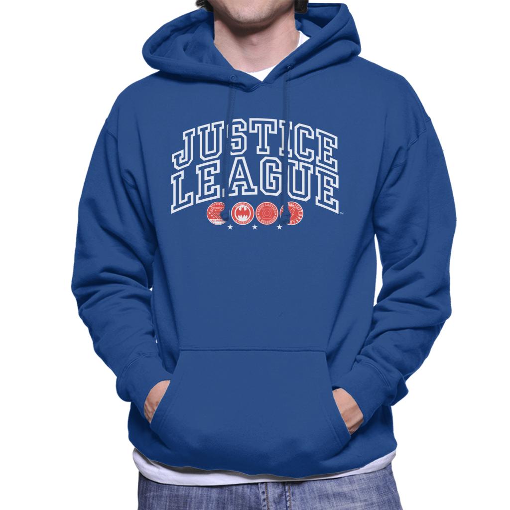 Justice League Character Logos Men's Hooded Sweatshirt product image 4