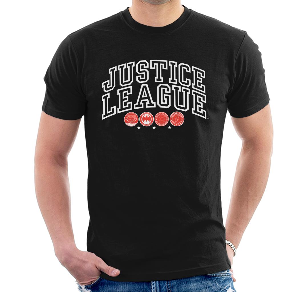 Justice League Character Logos Men's T-Shirt product image 1