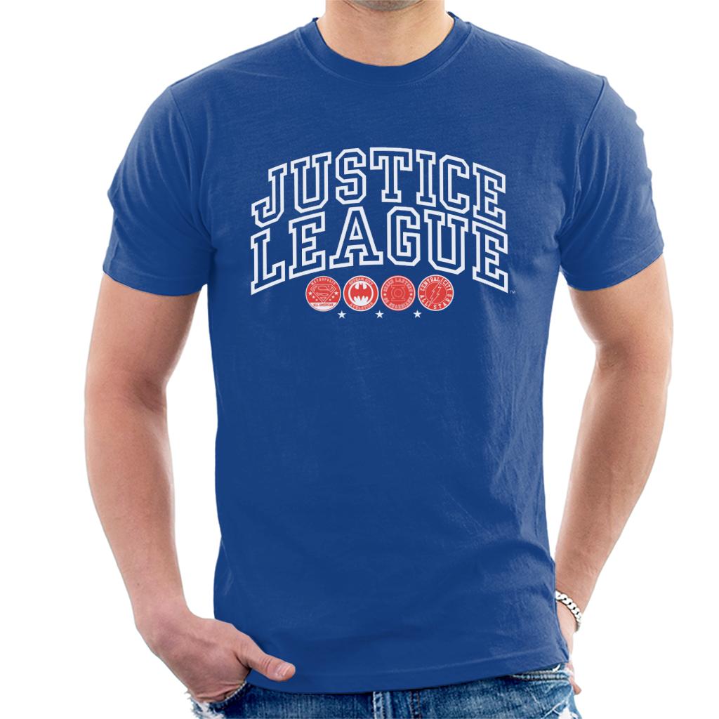 Justice League Character Logos Men's T-Shirt product image 4