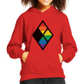 Justice League Diamond Rainbow Logo Kid's Hooded Sweatshirt product image 1
