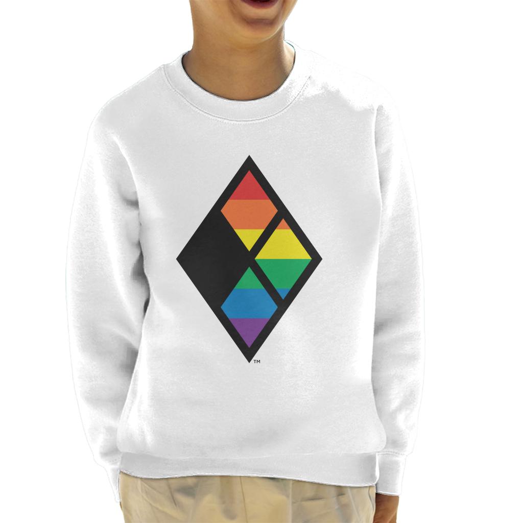 Justice League Diamond Rainbow Logo Kid's Sweatshirt product image 4
