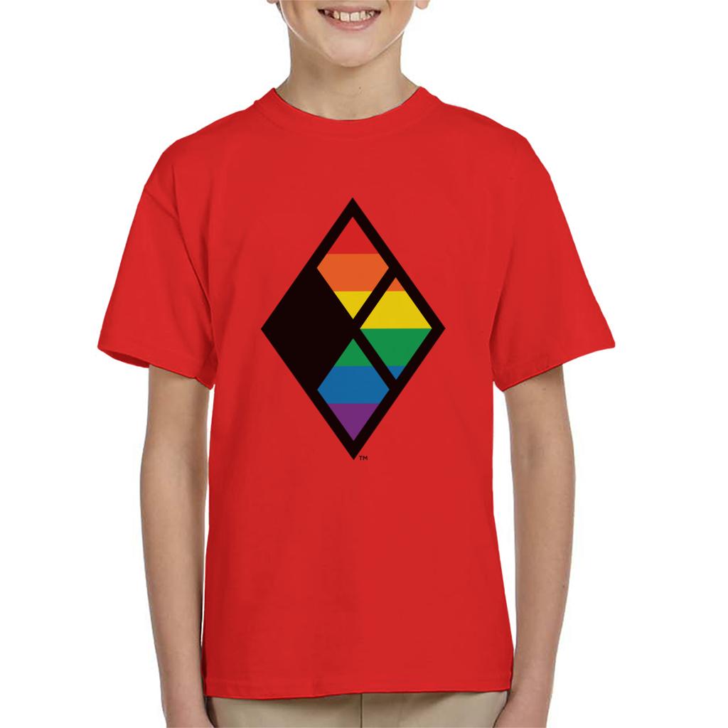 Justice League Diamond Rainbow Logo Kid's T-Shirt product image 4