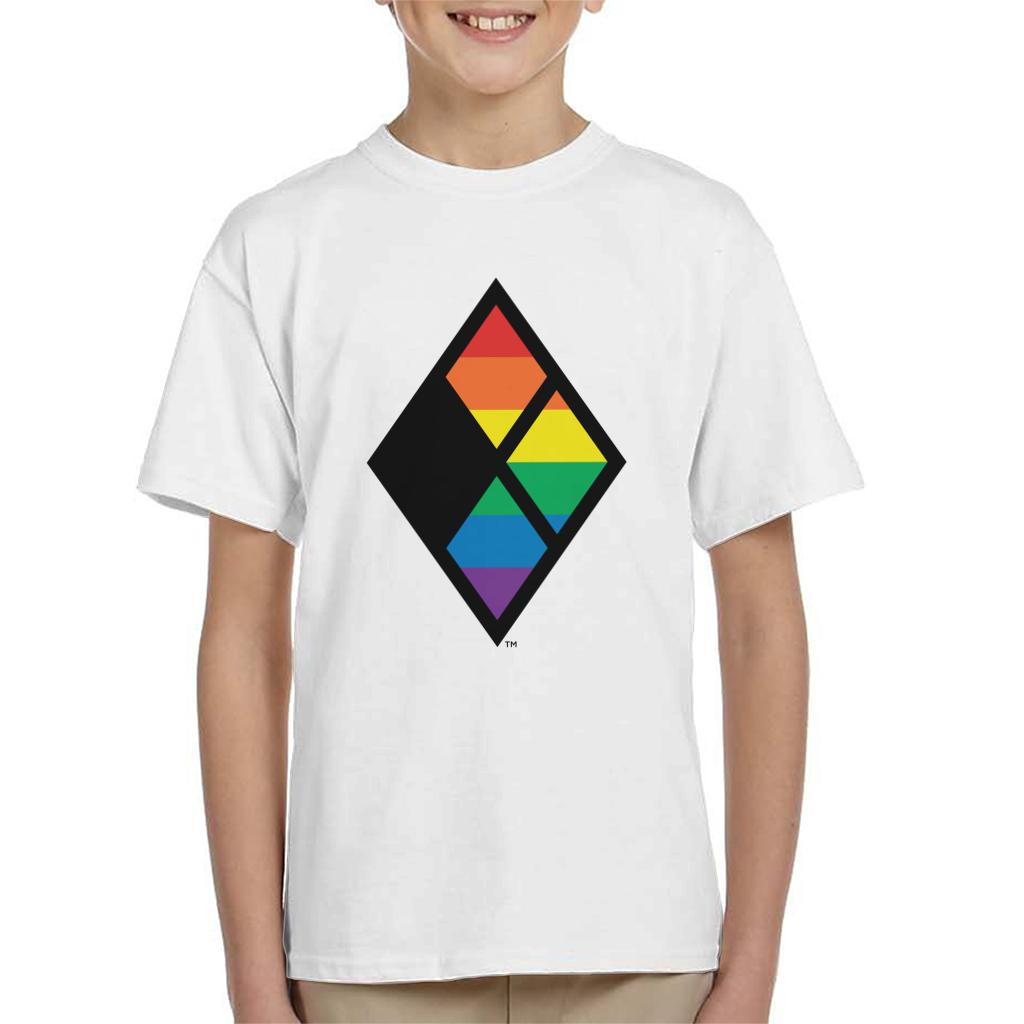 Justice League Diamond Rainbow Logo Kid's T-Shirt product image 1