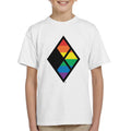Justice League Diamond Rainbow Logo Kid's T-Shirt product image 1