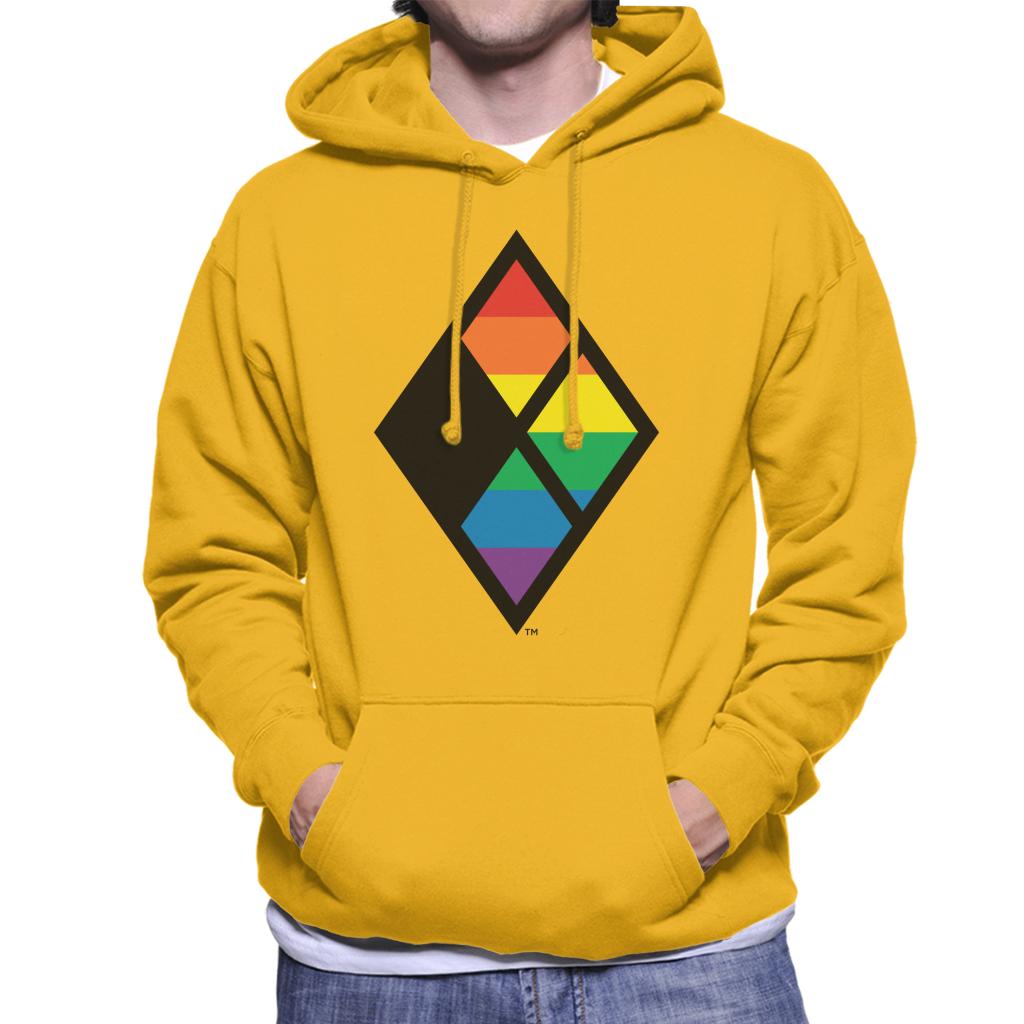 Justice League Diamond Rainbow Logo Men's Hooded Sweatshirt product image 6