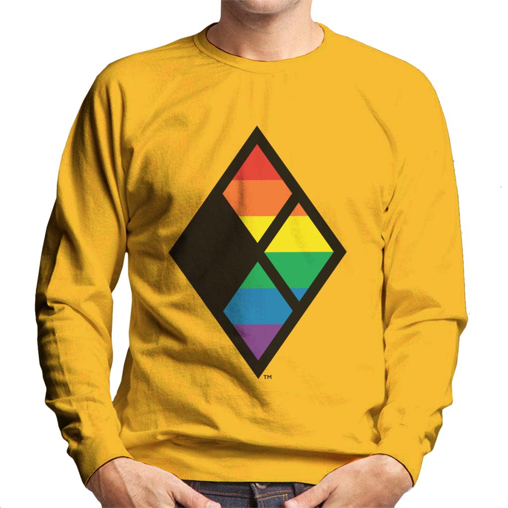 Justice League Diamond Rainbow Logo Men's Sweatshirt product image 6