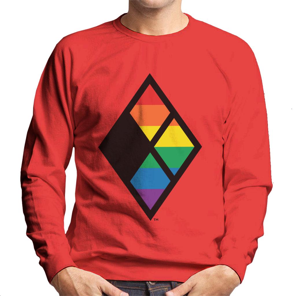 Justice League Diamond Rainbow Logo Men's Sweatshirt product image 4