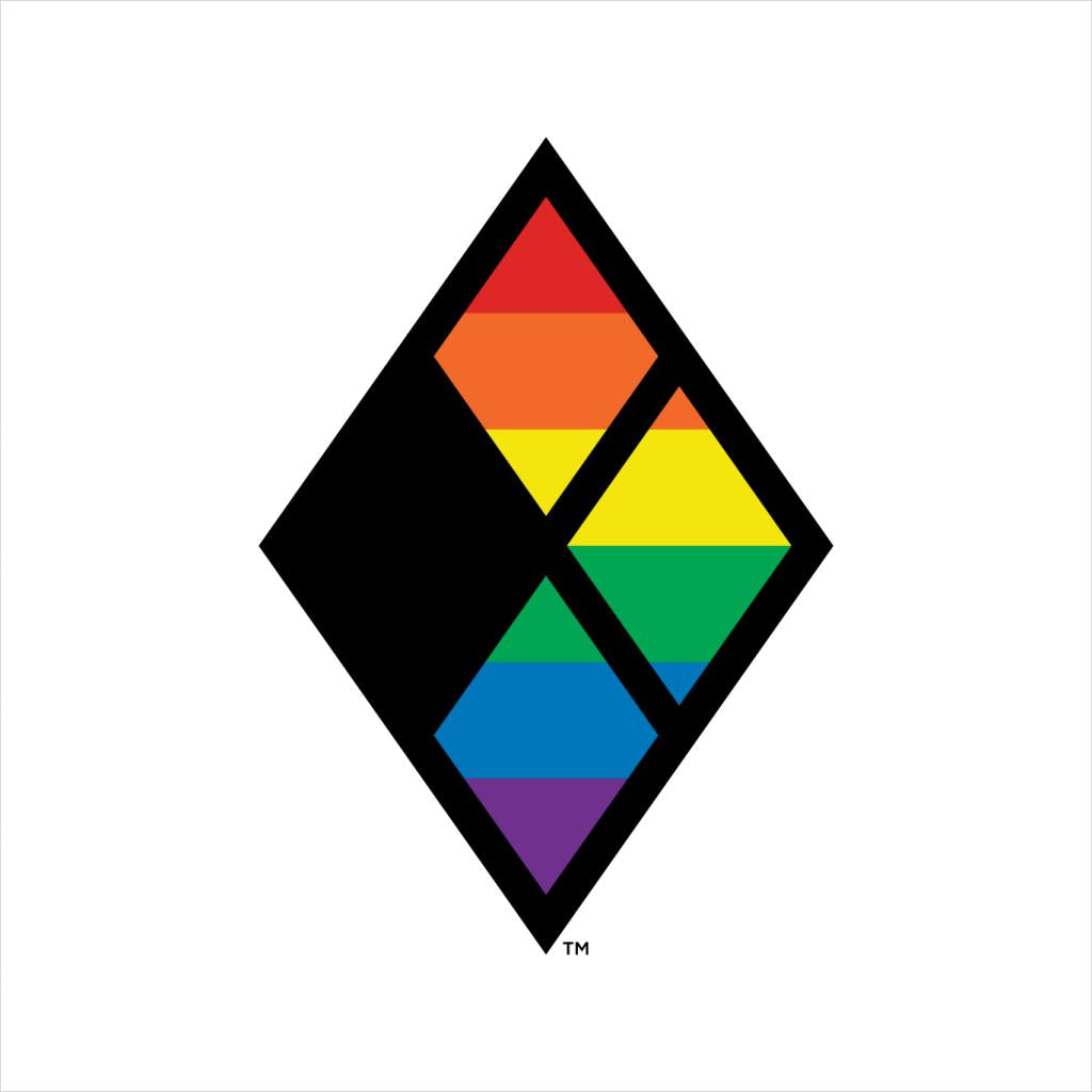 Justice League Diamond Rainbow Logo Women's Sweatshirt product image 2