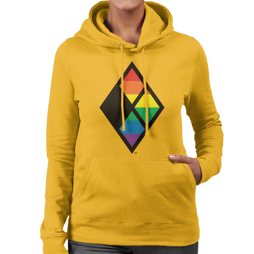Justice League Diamond Rainbow Logo Women's Hooded product image 6