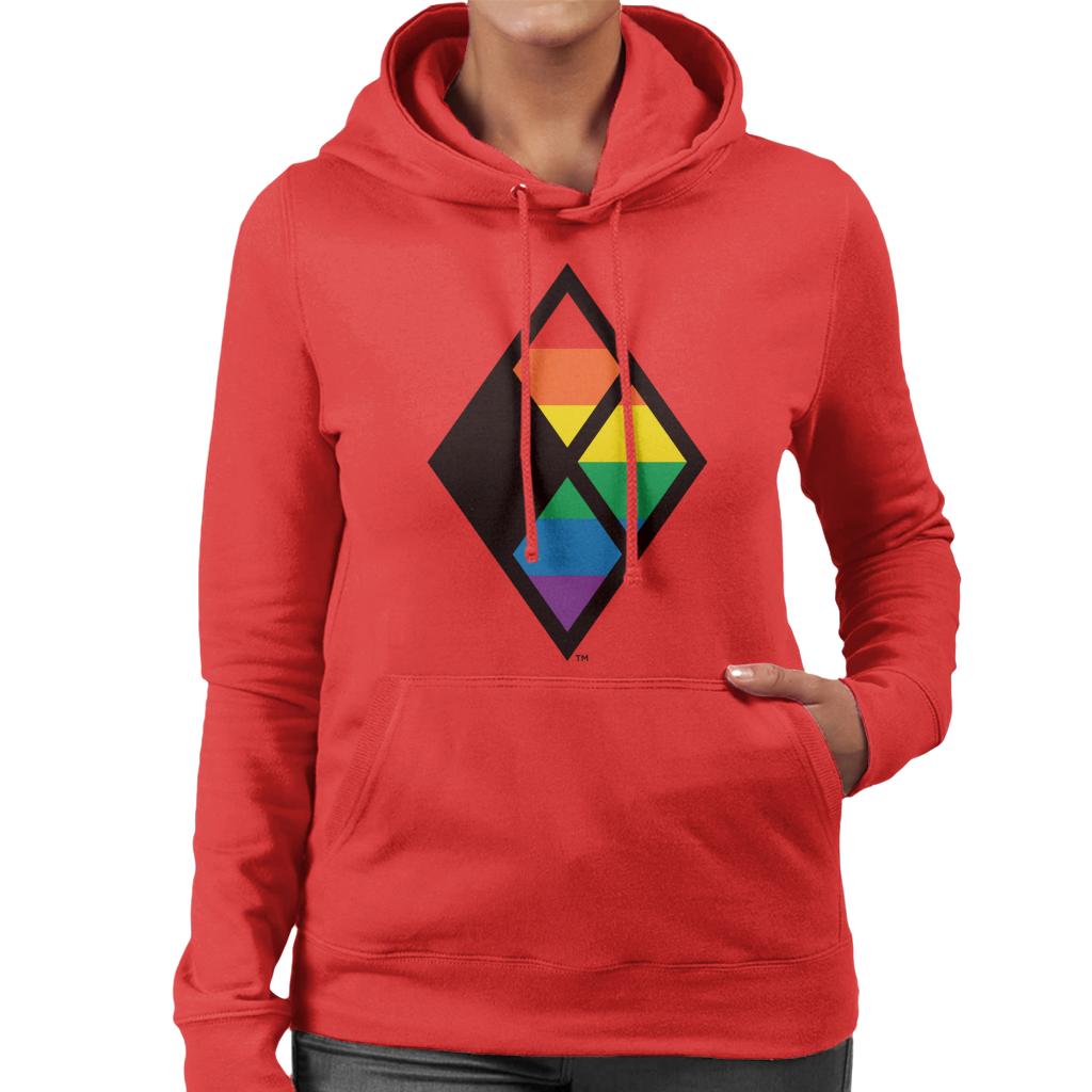Justice League Diamond Rainbow Logo Women's Hooded product image 4