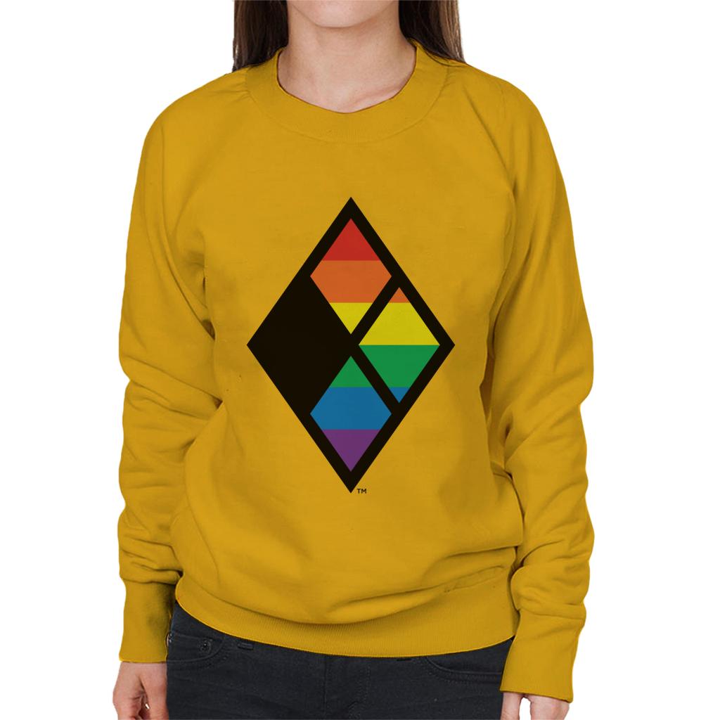 Justice League Diamond Rainbow Logo Women's Sweatshirt product image 6