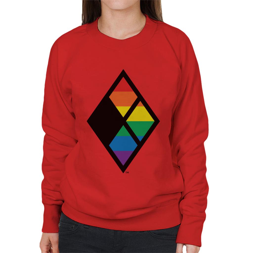 Justice League Diamond Rainbow Logo Women's Sweatshirt product image 4