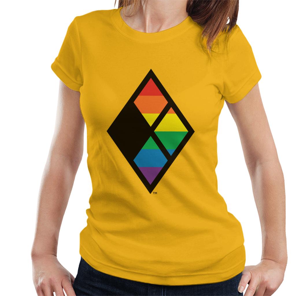 Justice League Diamond Rainbow Logo Women's T-Shirt product image 6