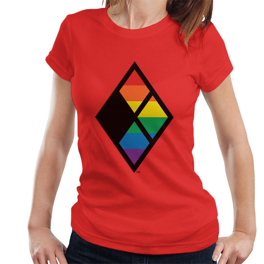 Justice League Diamond Rainbow Logo Women's T-Shirt product image 4