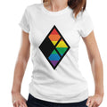 Justice League Diamond Rainbow Logo Women's T-Shirt product image 1