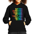 Justice League Characters Rainbow Kid's Hooded Sweatshirt product image 1