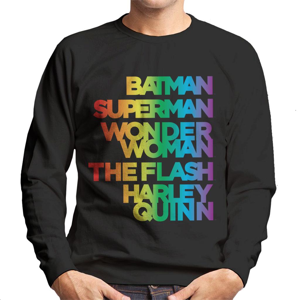 Justice League Characters Rainbow Men's Sweatshirt product image 1