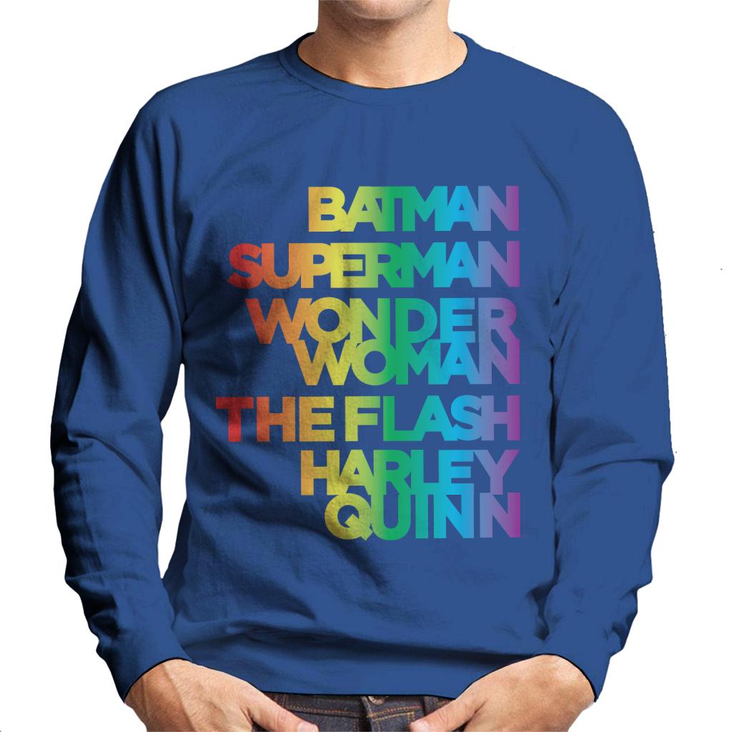 Justice League Characters Rainbow Men's Sweatshirt product image 6