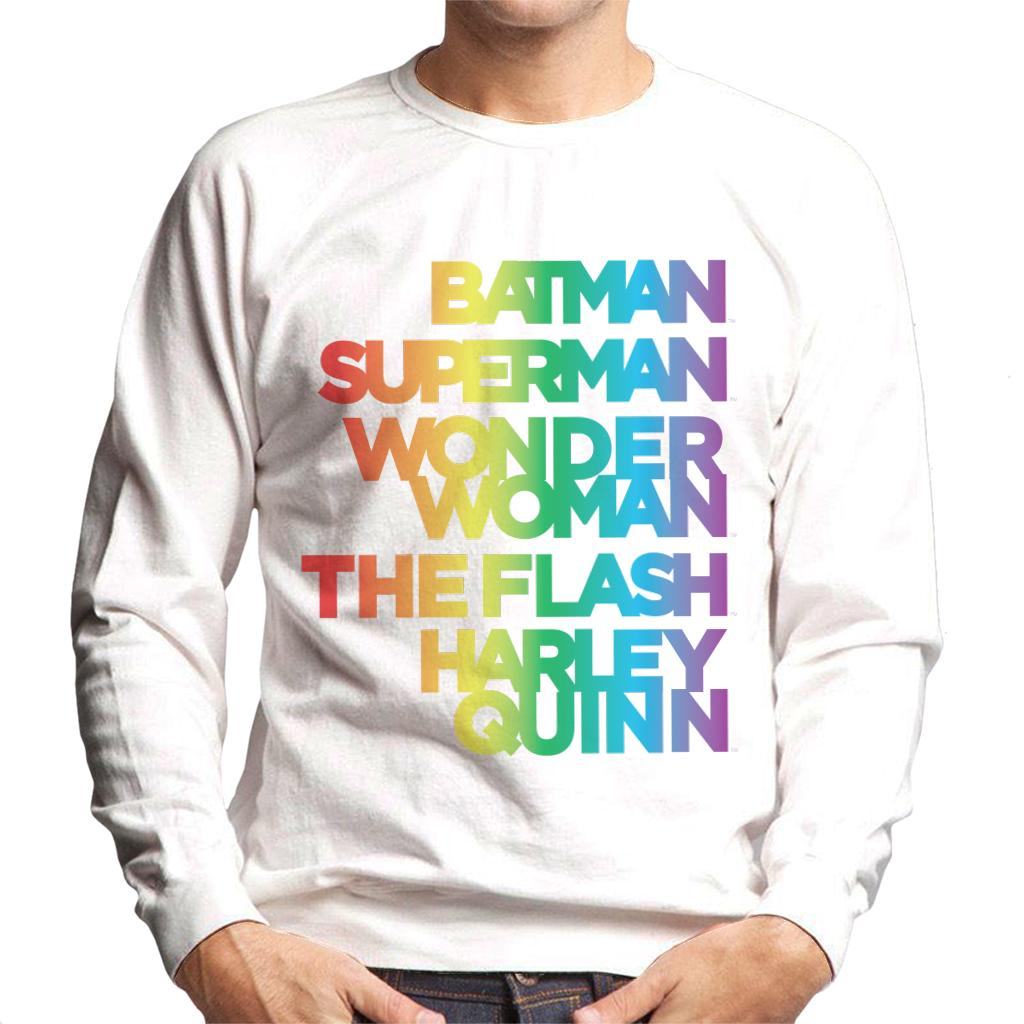 Justice League Characters Rainbow Men's Sweatshirt product image 4