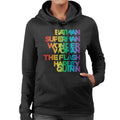 Justice League Characters Rainbow Women's Hooded Sweatshirt product image 1
