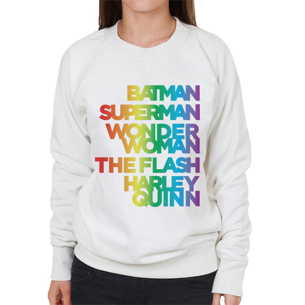 Justice League Characters Rainbow Women's Sweatshirt product image 4