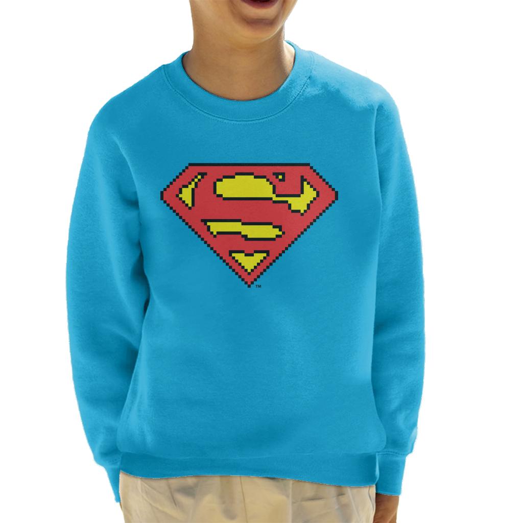 Superman Pixelated Logo Kid's Sweatshirt product image 1