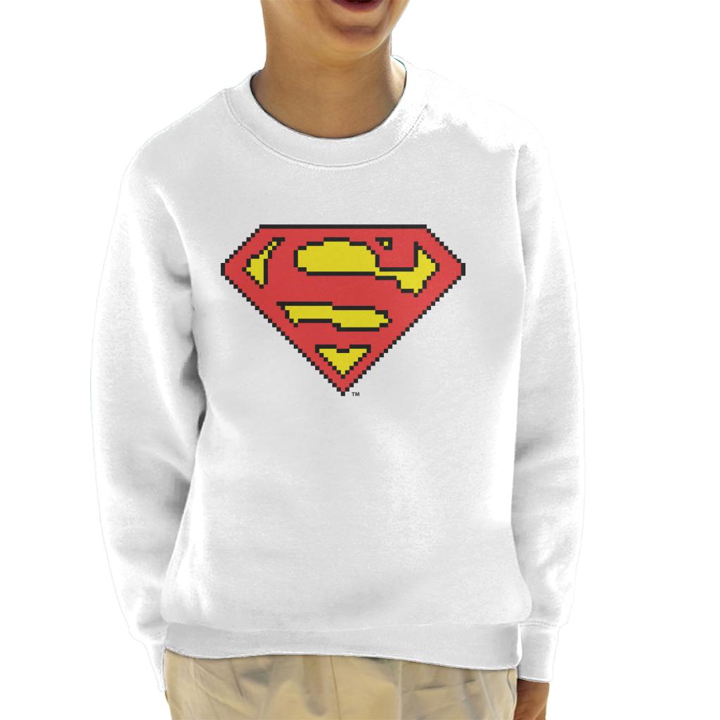 Superman Pixelated Logo Kid's Sweatshirt product image 4