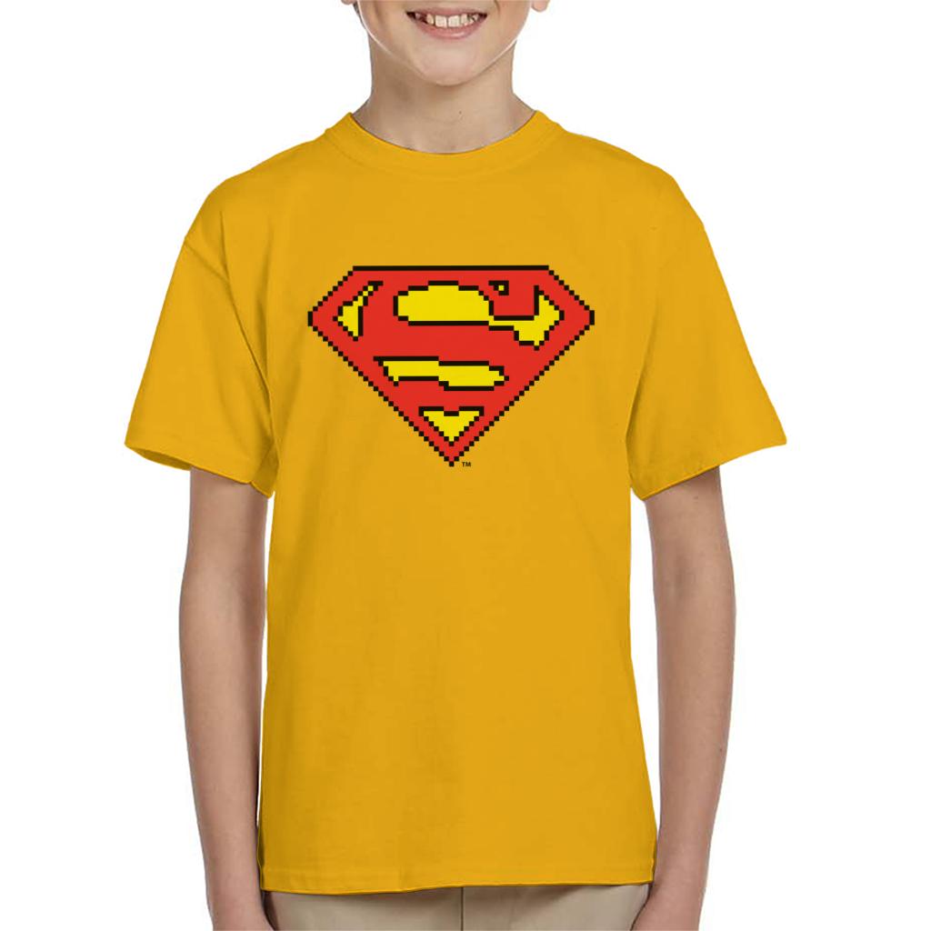 Superman Pixelated Logo Kid's T-Shirt product image 6