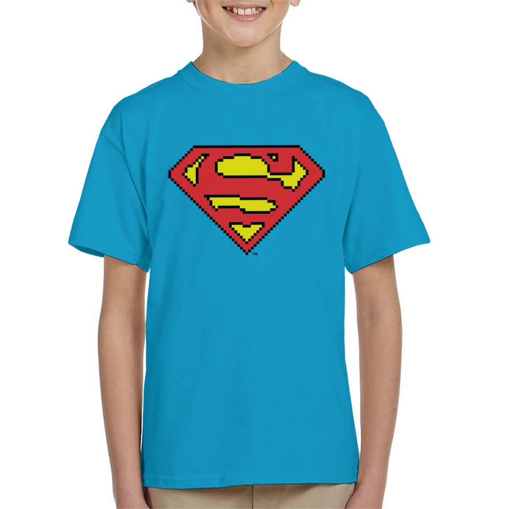Superman Pixelated Logo Kid's T-Shirt product image 4