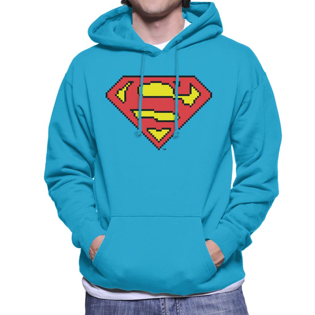 Superman Pixelated Logo Men's Hooded Sweatshirt product image 4