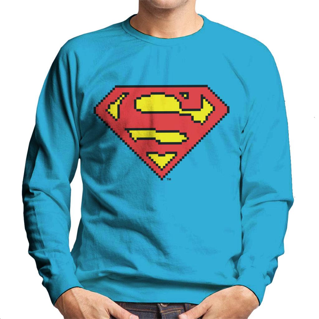 Superman Pixelated Logo Men's Sweatshirt product image 4
