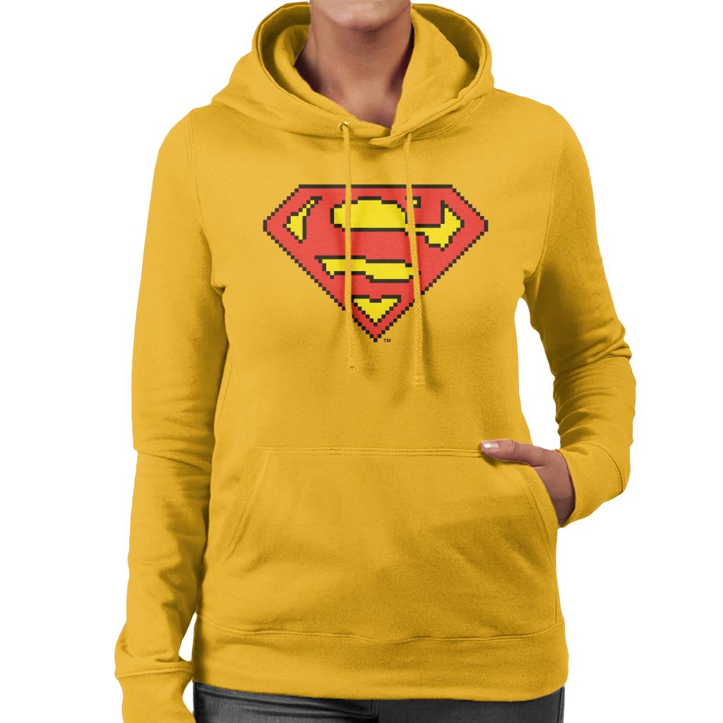Superman Pixelated Logo Women's Hooded Sweatshirt product image 6