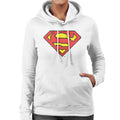 Superman Pixelated Logo Women's Hooded Sweatshirt product image 1