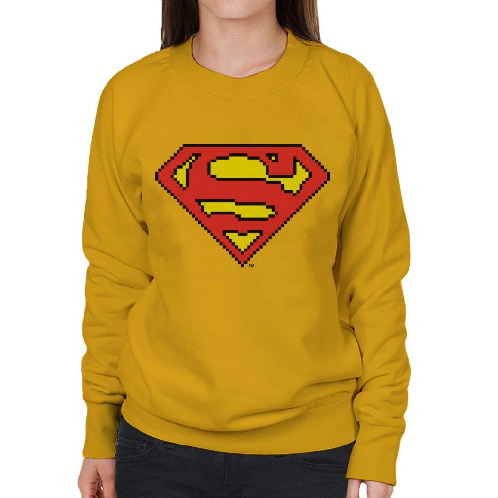 Superman Pixelated Logo Women's Sweatshirt product image 6