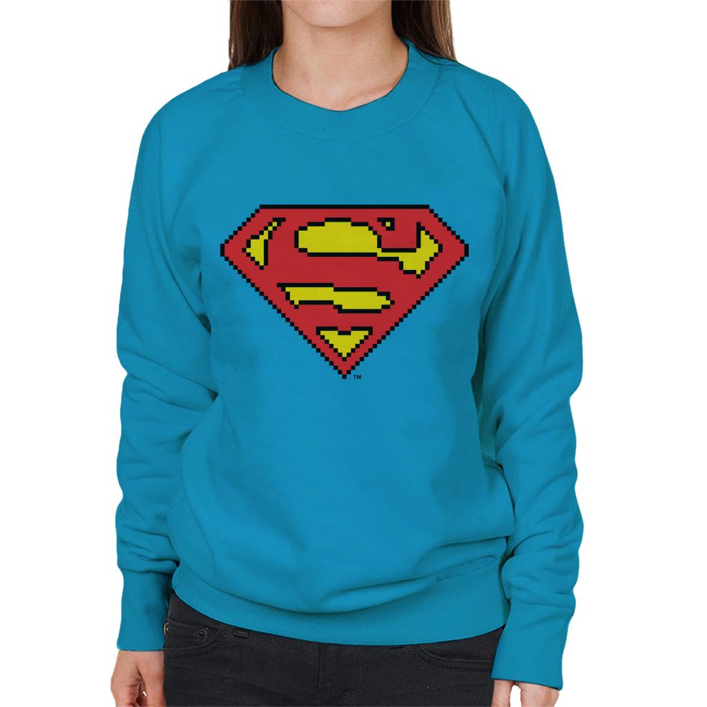 Superman Pixelated Logo Women's Sweatshirt product image 4