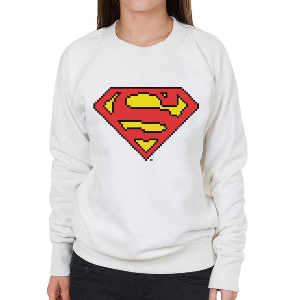Superman Pixelated Logo Women's Sweatshirt product image 1
