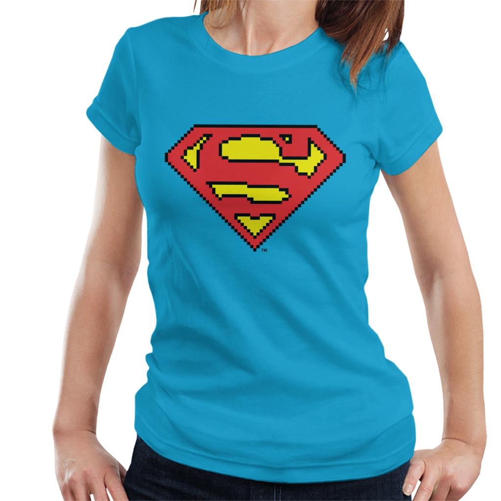 Superman Pixelated Logo Women's T-Shirt product image 4