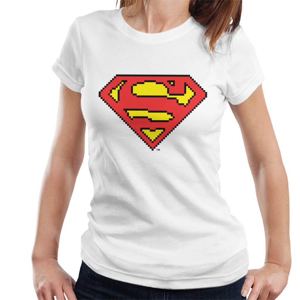 Superman Pixelated Logo Women's T-Shirt product image 1