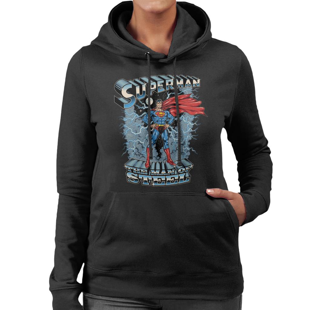 Superman The Man Of Steel Women's Hooded Sweatshirt product image 1