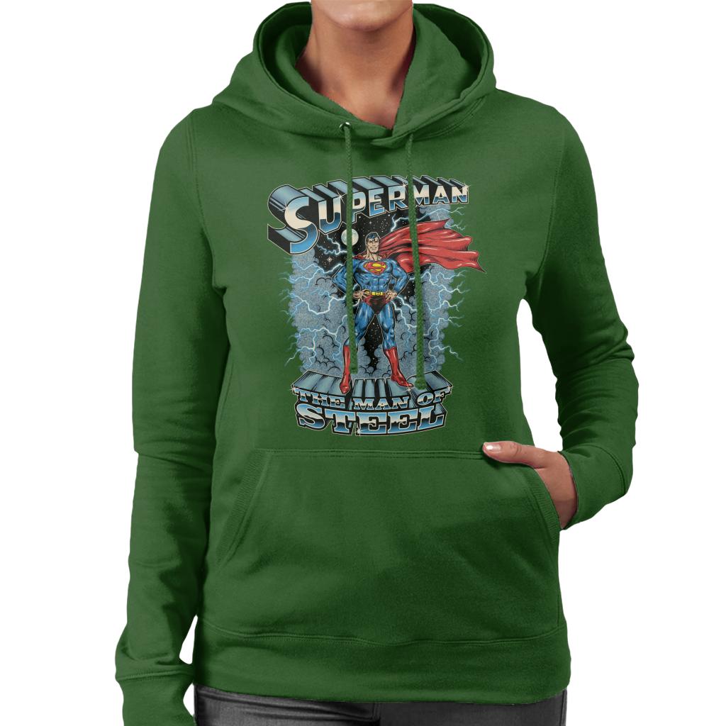 Superman The Man Of Steel Women's Hooded Sweatshirt product image 4