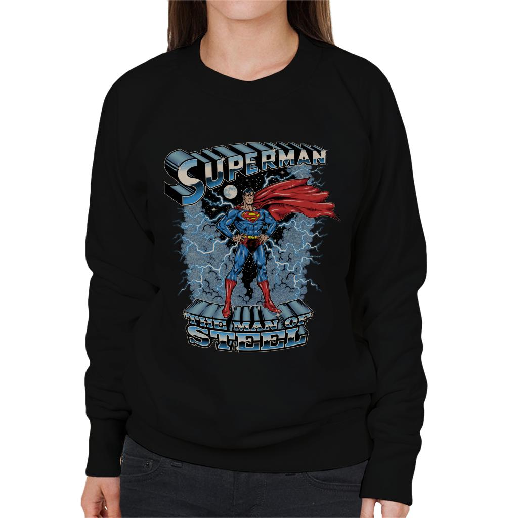 Superman The Man Of Steel Women's Sweatshirt product image 1