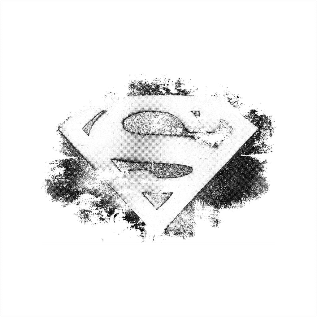 Superman Faded Black And White Logo Kid's T-Shirt product image 2