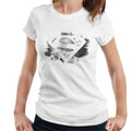 Superman Faded Black And White Logo Women's T-Shirt product image 1