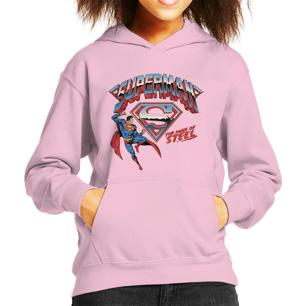 Superman Logo The Man Of Steel Kid's Hooded Sweatshirt product image 6