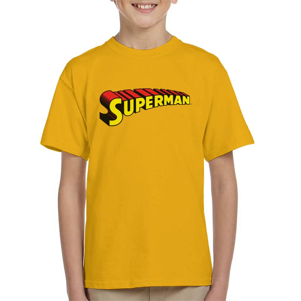 Superman 3 Dimensional Yellow Logo Kid's T-Shirt product image 6