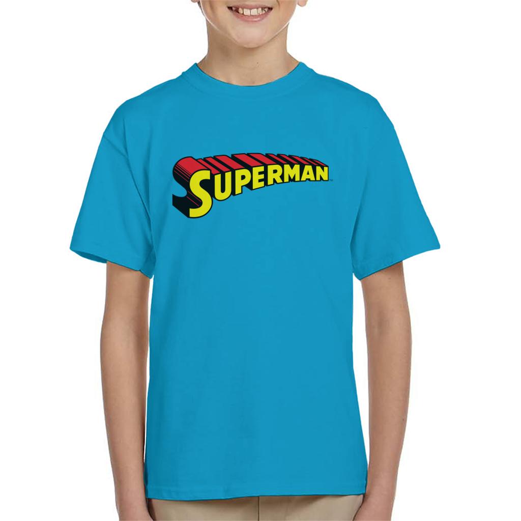 Superman 3 Dimensional Yellow Logo Kid's T-Shirt product image 4