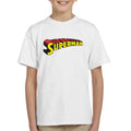Superman 3 Dimensional Yellow Logo Kid's T-Shirt product image 1