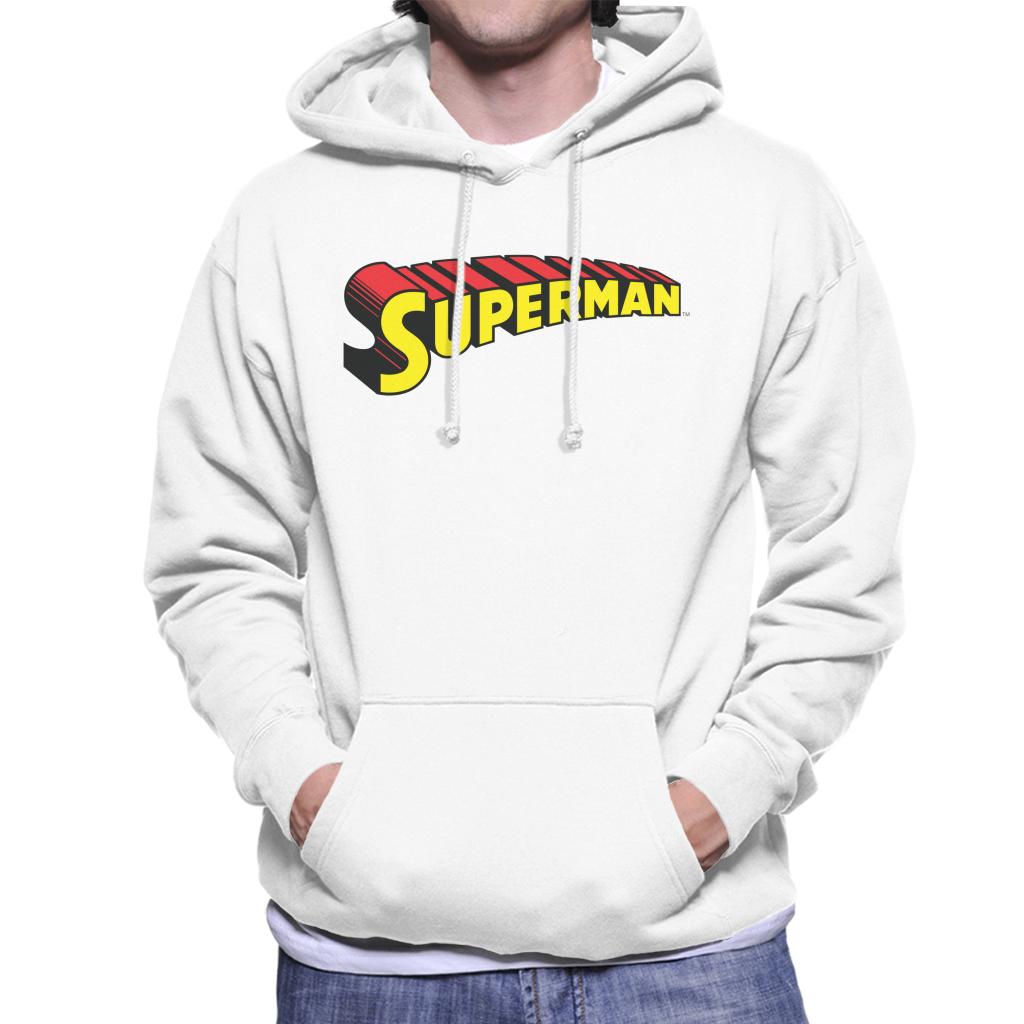 Superman 3 Dimensional Yellow Logo Men's Hooded Sweatshirt product image 1