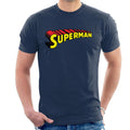 Superman 3 Dimensional Yellow Logo Men's T-Shirt product image 1