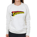 Superman 3 Dimensional Yellow Logo Women's Sweatshirt product image 1